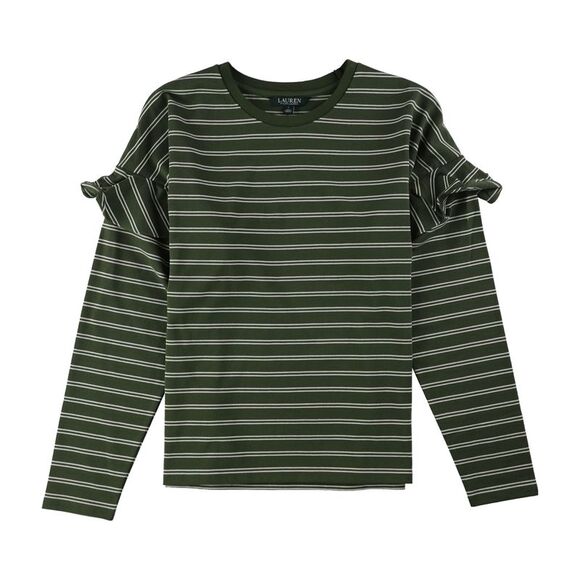 Ralph Lauren Womens Radwain Knit Basic T-Shirt, Green, NWT - Picture 1 of 1